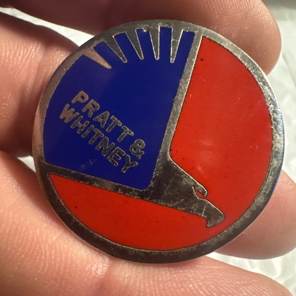 Old Vintage Pratt & Whitney Hat Coat Lapel PIN Charm - Picture 7 of 7
